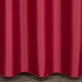 Zasłona szyta na taśmie 5 cm bordowa z gładkiej tkaniny zaciemniającej typu dimout wykończona obciążnikiem