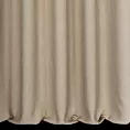 Zasłona szyta na taśmie 5 cm beżowo brązowa z tkaniny o wyraźnym splocie z efektem melanżu