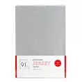 Prześcieradło jersey z gumką 140x200 cm z bawełny kolor jasnoszary 125 g/m2 Design 91