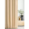 Zasłona szyta na taśmie 5 cm ENYA złota z miękkiej półmatowej tkaniny welwetowej