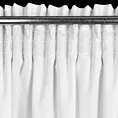 Zasłona biała z matowej gładkiej tkaniny 140x175 cm taśma - RITA