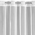 Firana biała z lekkiej i błyszczącej tkaniny 350x250 cm przelotka SYLVIA ELLA LINE