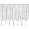 Zazdrostka ażurowa  w stylu boho z ozdobnymi chwostami 150x60 cm tunel MARTHA