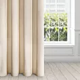 Zasłona beżowa z ekskluzywnego aksamitnego welwetu 290 g/m2 140x250 cm 10 szt. przelotek - VILLA