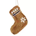 Ozdoba choinkowa GINGER piernikowa skarpeta z filcu