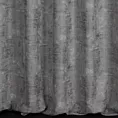 Zasłona szyta na taśmie 5 cm szara z błyszczącej tkaniny szenilowej