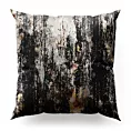 Poszewka szyta srebrno czarna z tkaniny welwetowej z metalicznym nadrukiem