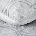 Pościel 220x200 cm z polaru kolor srebrny, stalowy z eleganckim wzorem FLANO