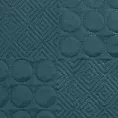 Narzuta ciemnoturkusowa 220x240 cm z patchworkowym motywem wytłaczanym techniką hot press BONI 5 Design 91