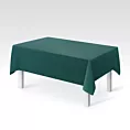 Obrus szyty GEMMA ciemnozielony ze szlachetnej grubej tkaniny welwetowej o gramaturze 400g/m2