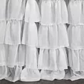 Firana biała z woalu kreszowanego z pięcioma falbanami 400x270 cm taśma CHARLOTTE 4