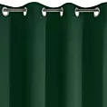 Zasłona ciemnozielona zaciemniająca gładka półmatowa 135x250 cm przelotka - LOGAN
