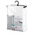 Zasłona biała z welwetowej tkaniny 80x270 cm (wymiar podany na gotowo) system flex - MELANIE