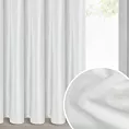 Zasłona biała z błyszczącego welwetu 140x270 cm taśma - CAMERON