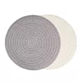 Podkładka okrągła na stół stalowa średnica 38 cm BOHO 9 pleciona z wzorem