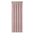 Zasłona różowa z tkaniny welurowej 560x240 cm tunel Dora