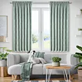 Zasłona miętowa z tkaniny welurowej 140x180 cm taśma - Dora