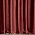 Zasłona szyta na flexach bordowa z miękkiej półmatowej tkaniny welwetowej