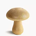 Figurka dekoracyjna grzybek pokryta złotymi kuleczkami