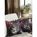 Poszewka na poduszkę 45x45 cm welwetowa, fioletowo różowa, dwustronna z motywem kwiatów VELVET 131 Eurofirany Premium