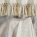 Zasłona naturalna z dodatkiem lnu w stylu boho 140x270 cm taśma/szelki - ALANIA