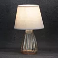 Lampa dekoracyjna DEVIN z wytłaczaną szklaną podstawą