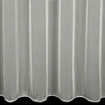 Tkanina firanowa siateczka z delikatnym połyskiem, wykończona obciążnikiem