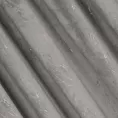 Zasłona welwetowa srebrna ze złotym wzorem przecierki 140x300 cm taśma - NADIA