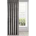 Zasłona welwetowa stalowa gładka 140x300 cm taśma - PIERRE