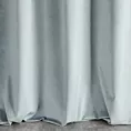 Zasłona szyta na flexach ENYA srebrna z miękkiej półmatowej tkaniny welwetowej
