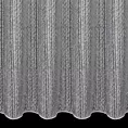 Firana szyta na taśmie 5 cm popielata siatka w stylu eko z efektem melanżu wykończona obciążnikiem