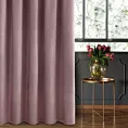 Zasłona welwetowa pudrowo różowa gładka 140x270 taśma - SIBEL - Pierre Cardin