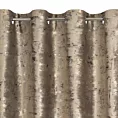 Zasłona brązowo, złocista zdobiona marmurkowym wzorem, welwetowa 140x250 cm przelotka TAMI