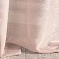 Firana różowa o strukturze drobnego deszczyku wzór poziomy 140x250 cm przelotka REBECCA