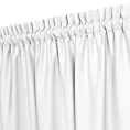 Zasłona biała z tkaniny welurowej 280x260 cm tunel Dora