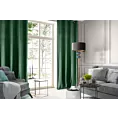 Zasłona welwetowa ciemnozielona 140x250 cm przelotka - ROSA - Design 91