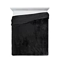 Koc o strukturze miękkiego futra 170x210 cm czarny TIFANY 1 Design 91