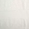 Ręcznik kąpielowy 70x140 cm bawełniany kolor kremowy z welwetową bordiurą 500 g/m2 JESSI