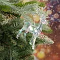 Ozdoba choinkowa  RENIFER z transparentnego akrylu