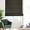 Roleta rzymska ciemnobrązowa z miękkiej tkaniny welwetowej
