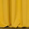 Zasłona musztardowa matowa, zaciemniająca 140x270 cm taśma - TEO