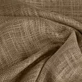 Zasłona szyta na taśmie 5 cm jasnobrązowa o naturalnym, luźnym splocie w stylu eko