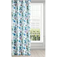 Zasłona z miękkiego welwetu z nadrukiem z motywem storczyków