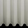 Firana szyta na taśmie 5 cm naturalna z delikatnej tkaniny z połyskiem o niestandardowej wysokości, wykończona obciążnikiem