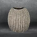 Wazon dekoracyjny MOLI zdobiony wzorem plecionego sweterka
