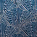 Zasłona welwetowa granatowo, szampańska z motywem roślinnym 140x250 cm przelotka - GOJA - Pierre Cardin