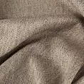 Zasłona szyta na taśmie 5 cm brązowa z tkaniny o melanżowej strukturze