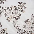 Pościel 220x200 cm z mikrowłókna kolor biały, kremowy z motywem kwiatowym INGA Design 91