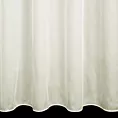 Firana szyta na taśmie 5 cm kremowa z miękkiej i połyskliwej tkaniny, wykończona obciążnikiem