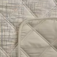 Narzuta welwetowa kremowa 220x240 cm pikowana metodą hot press z błyszczącym nadrukiem BLINK 6 Eurofirany Premium